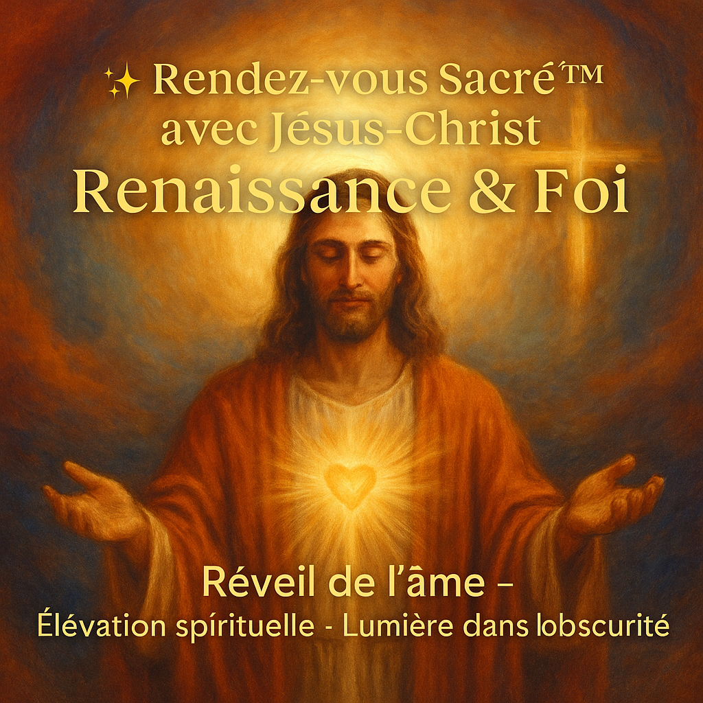 Rendez-vous Sacré™ avec Jésus-Christ Renaissance & Foi Réveil de l’âme – Élévation spirituelle – Lumière dans l’obscurité