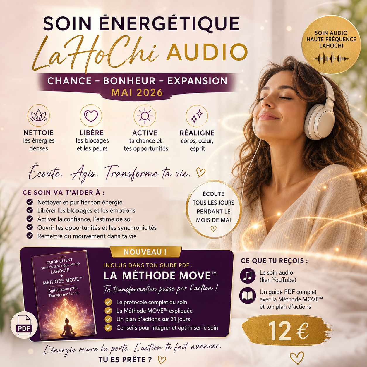 Soin Énergétique LaHoChi Audio : Chance – Bonheur – Expansion (Mai 2026)