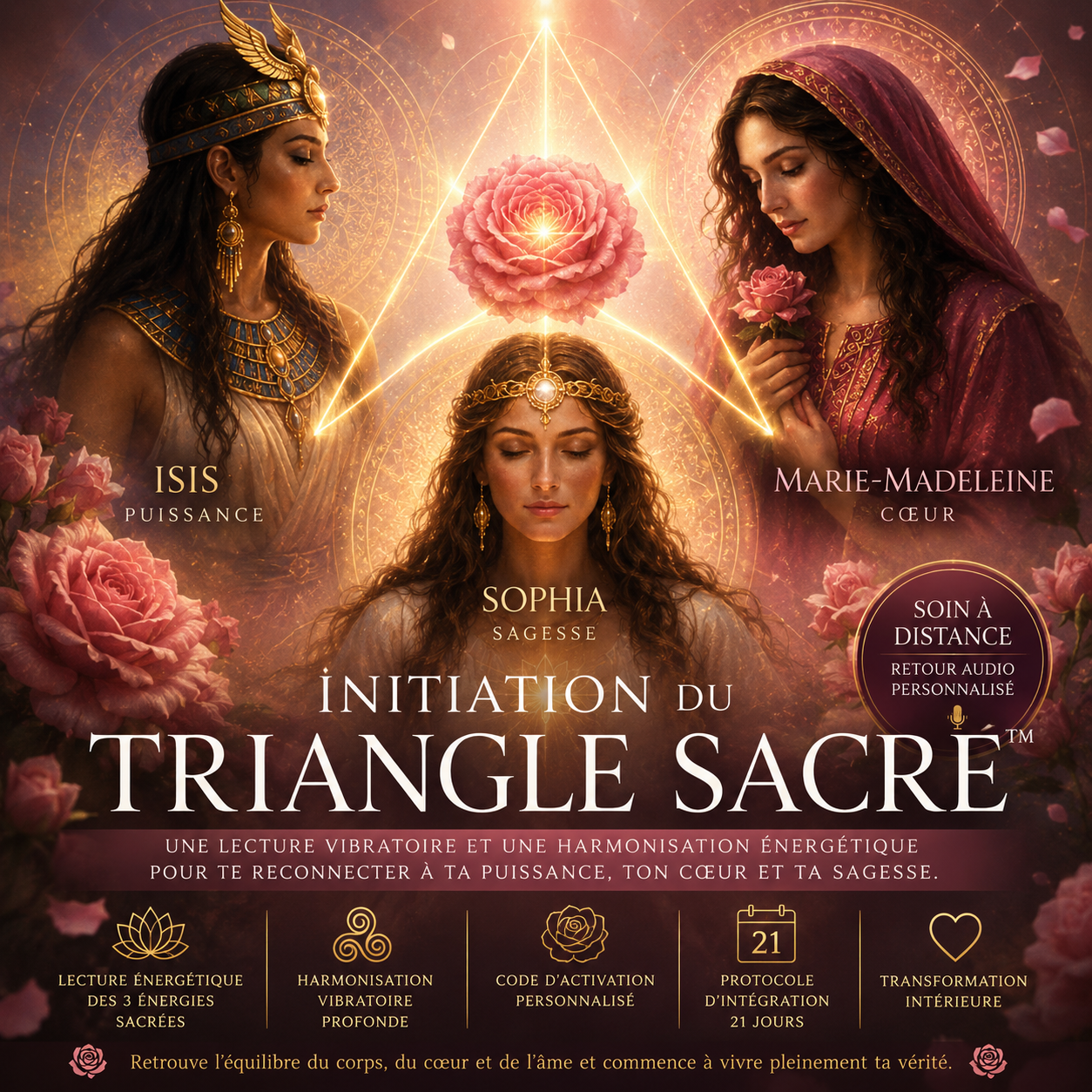 🌹 INITIATION DU TRIANGLE SACRÉ